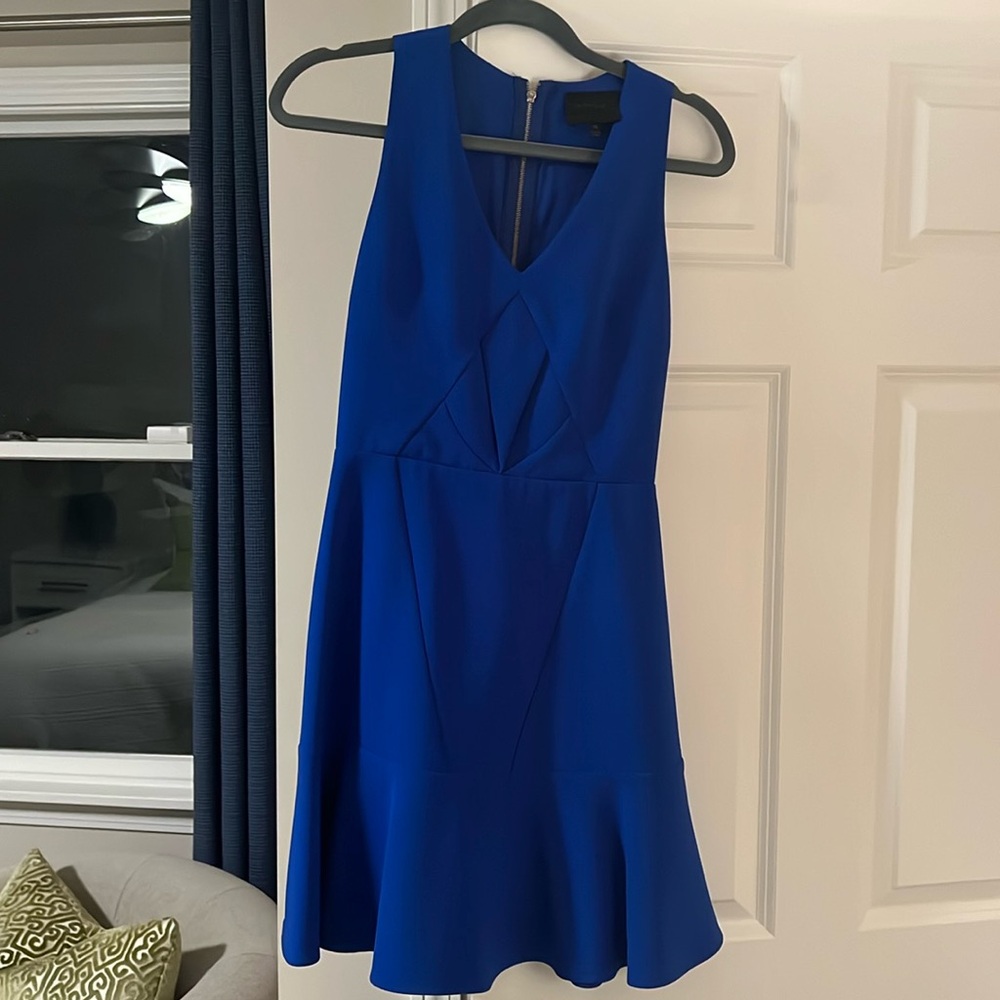 Aryn K size XS blue dress